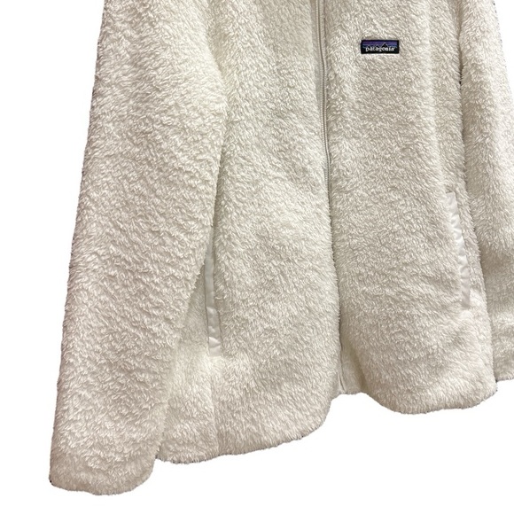 Patagonia Women's Los Gatos Fleece White Logo Jacket SZ L - Picture 6 of 16